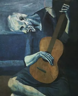 1903 The Old Blind Guitarist By Pablo Picasso Art Painting Print • $10.99