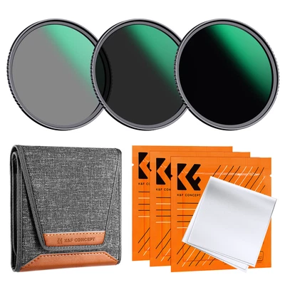 K&F Concept ND8+ND64+ND1000 Neutral Density Filter 49/52/55/58/62/67/72/77/82mm • $94.59
