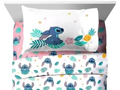 Lilo & Stitch  Hawaiian Denim  Kids Microfiber Sheet Set-W396479789 W1461222812 • $39.95