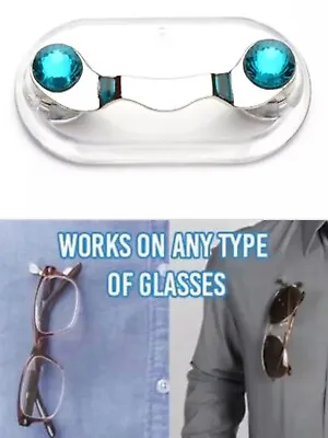 $6.79 • Buy Magnetic Eyeglass Holder Spectacle Sunglasses Clip Badge Hang Magnet Hook Shirt