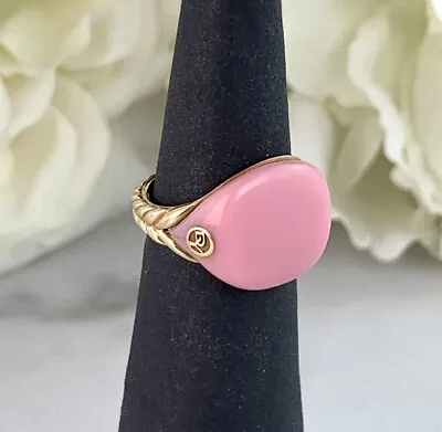 RARE David Yurman 18K Rose Gold Bubble Gum Pinky Ring Size 4.5 • $699