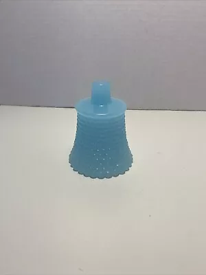 Vintage Frosted Light Blue Hob Nail Peg Votive Candle Holder Milk Glass Blue • $4.75