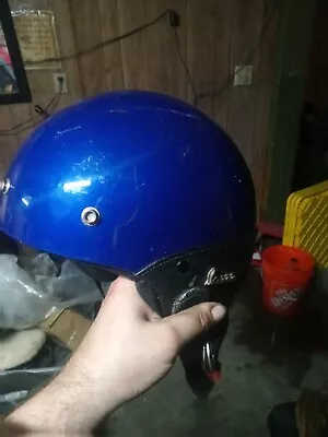 Vintage Demi Jet Vespa Size 57?? Italy Leather Scooter Helmet • $64.99