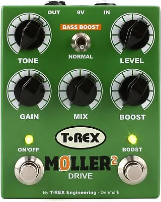 T-Rex Moller 2 Classic Overdrive Pedal With Clean Boost (2-pack) Bundle • $298