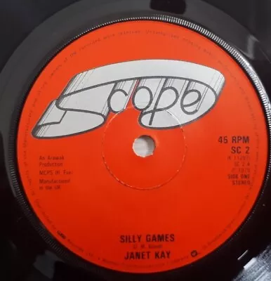 Silly Games  - Janet Kay 7  Vinyl Single In VGC • £8.49