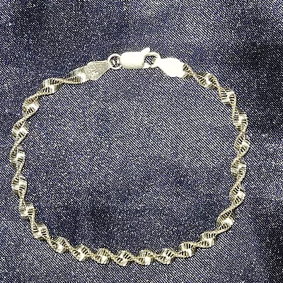 Milor 925 Sterling Silver Twisted Herringbone Bracelet 7 Inches  • $25