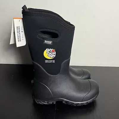 BOGS X Sky High Farm Mens Size 9/EU 42 Worker Waterproof Boots Black Unisex NEW • $79.20