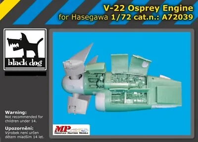 Blackdog Models 1/72 BELL V-22 OSPREY ENGINE Resin Update Set • $23.50