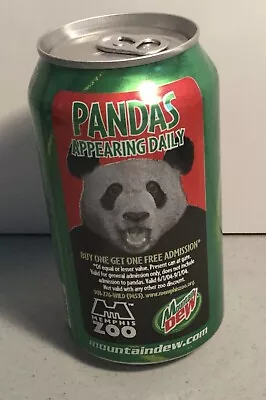 Mt. Dew Pandas Memphis Zoo Soda Can • $1.99