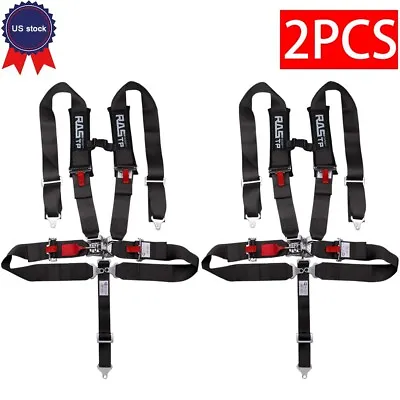 2PCS US 5 Point Universal Black Camlock Quick Release Racing Car 3” Belt Harness • $145.99