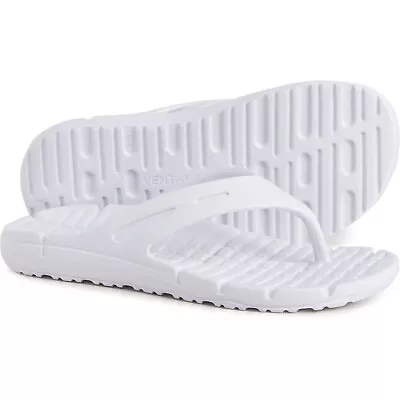 New Womens Ventolation Riley White Flip-Flops Slip On Arch Thong Sandals Shoes 7 • $15.99