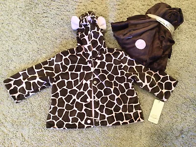 NWT My Blankee Infant Hooded Snap Jacket Giraffe Print With Blanket  • $39.99