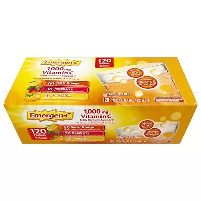 Emergen-C Vitamin C 1000 Mg Variety Pack Drink Mix - 120 Packets • $34.99