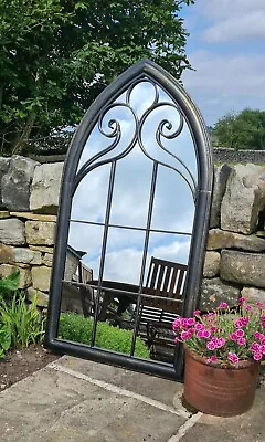 £99.99 • Buy Large Arch Garden Mirror Indoor And Outdoor Mirror Gothic Mirror 
