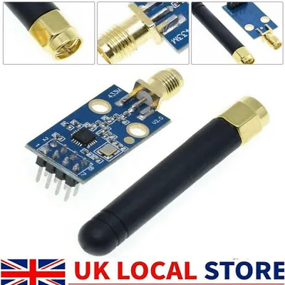 CC1101 Wireless Module With SMA Antenna Wireless Transceiver Module For Arduino • £6.85