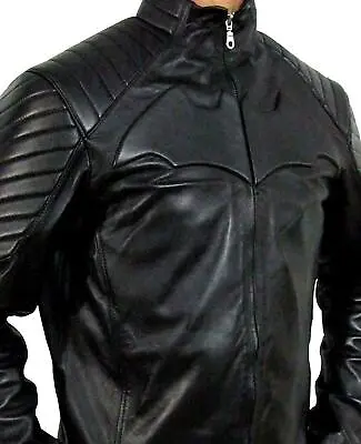 Batman Justice League Black Leather Jacket Costume  • $100.99