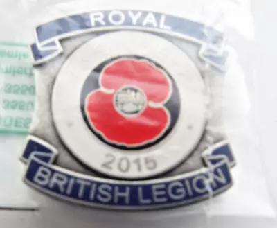 ASLEF  ROYAL BRITISH LEGION RBL  November 2015  Railway Badge Poppy • £6.99