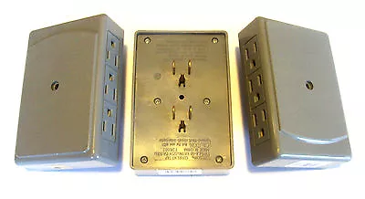 3 Side-entry 6 Way Wall Outlet Receptical Plug 26860 Power Strip Cord Extension • $20.99