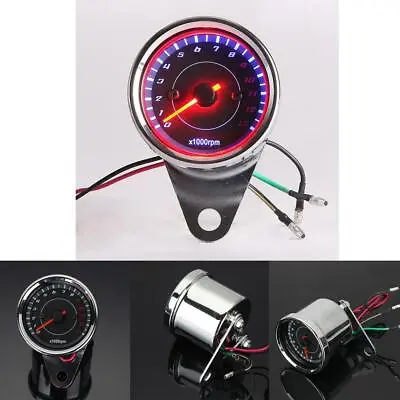 US Tachometer Speedometer Tacho Gauge For Motorcycle Choppers Cafe Racer • $23.99