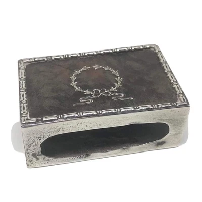 £9.99 • Buy Wonderful Solid Silver George V Matchbox Holder Birmingham 1912 Elkington & Co