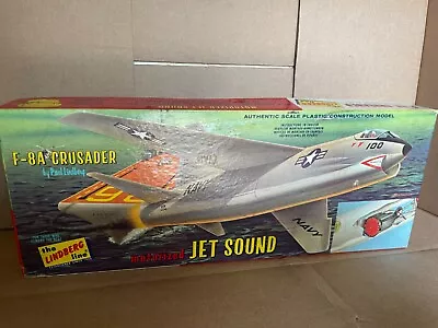 Lindberg F-8A Crusader Motorized Jet Sound 1:48 307M Model Kit 1962 • $14.99