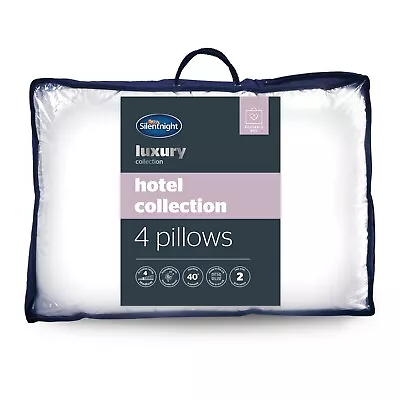 Silentnight Hotel Collection 4 Pack Pillows Luxury Hotel Quality Soft Back Side • £36.99