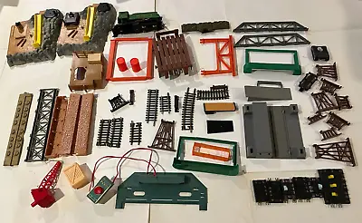 Vintage Train Track And Accessories Lot -Connectors Plus Parts Tyco Atlas & More • $29