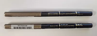 LOT OF 2 - MILANI EASYLINER FOR EYES RETRACTABLE PENCIL SHADE: CHARCOAL 0.01oz • $15.29