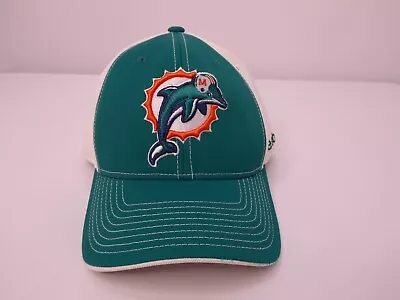 Miami Dolphins NFL Reebok Green White Baseball Cap Hat Fitted L/XL • $14.99