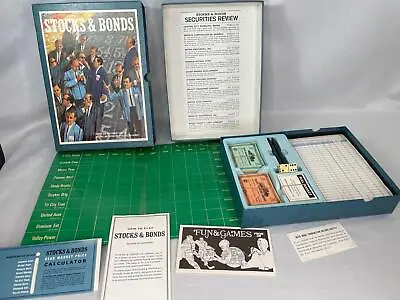 Vintage 3M Stocks & Bonds Stock Market Board Game 1964 Complete • $12