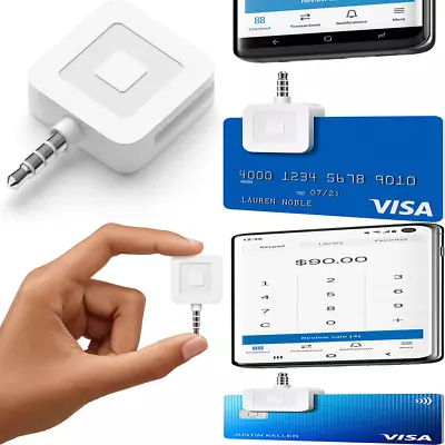 Mobile Debit Credit Card Reader Square Smartphone Swipe Payment Apple Android • $11.19