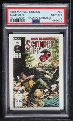 1991 Comic Images Marvel 1st Covers Series 2 Semper Fi #59 PSA 10 GEM MT 0x1m • $29