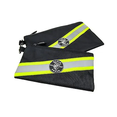 Klein Tools 55599 Zipper Bags High Visibility Tool Pouches 2-Pack • $29.99