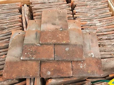 £1 • Buy Reclaimed Antique Handmade Red Clay Roof Tiles Batch Of 5000 Peg Tile 72p Each
