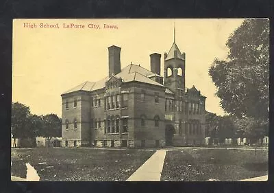 Laporte City Iowa High School Building 1913 Ia. Vintage Postcard • $16.99