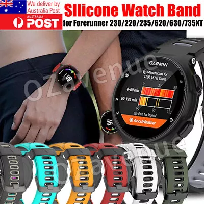 Silicone Watch Band Bracelet For Garmin Forerunner 735XT 220 230 235 620 630 • $9.29