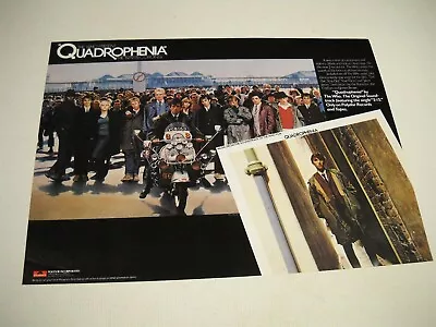 THE WHO Present QUADROPHENIA The Original Soundtrack 1979 Promo Poster Ad • $12.95