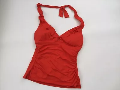 BNWTT 100% Auth Ralph Lauren Ladies Luxury Red Swimming  Top. Uk 20 • £35