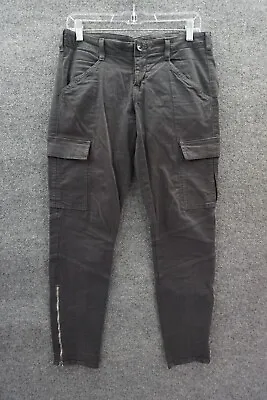 J Brand Cargo Pants Womens Gray 29 Sharkskin Low Rise Skinny Zipper Ankles • $38.50