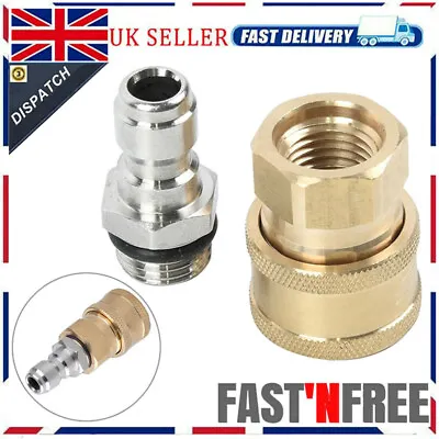 £8.79 • Buy Pressure Washer Jet Wash Quick Release Connector Fittings Fit Water Torch Useful