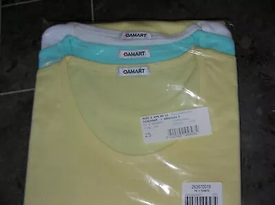 Damart Tshirts New Pk X 3 Sz 10/12 • £0.99