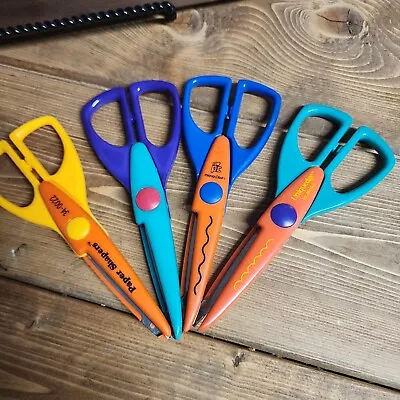 Scrapbook Paper Craft Decorative Edging Scissors Vintage Lot Of 4 Mixed Brands  • $5.42