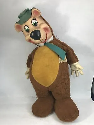 Yogi Bear Doll Vintage 1950s Knickerbocker Toys 17 In Plush Huckleberry Hound • $35