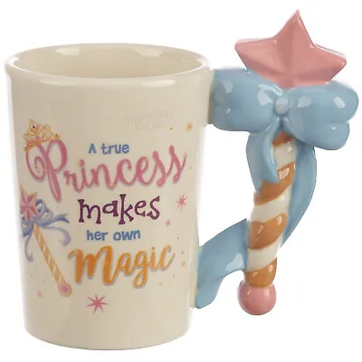 £7.79 • Buy Novelty Shaped Ceramic 3D Princess Wand Coffee Mug New Tea Cup Box Gift For Her