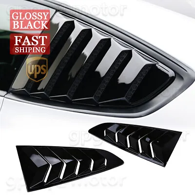 For Mustang 15-2020 V1 Painted Side Quarter Window Louvers Rear Sun Shade Cover • $20.99