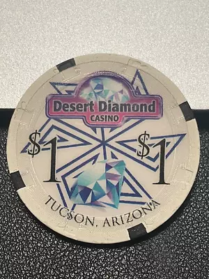 (nice) $1 Desert Diamond Casino Chip Poker Chip Tucson Arizona Gambling Token • £2.84