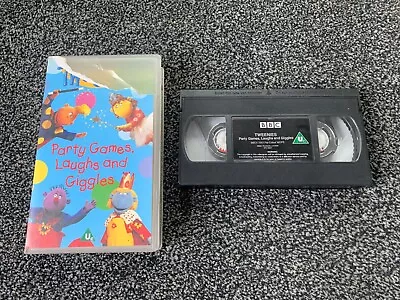 TWEENIES : PARTY GAMES LAUGHS AND GIGGLES - BBC CBeebies 2000 VHS PAL Video • £8.99