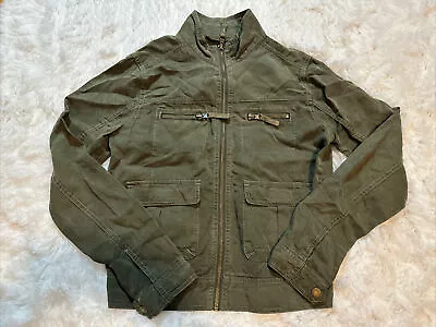 Mossimo & Co Jacket Army Green Soft Lightweight Bomber Utility Size XS • $14.99