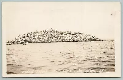 Mille Lacs Lake Minnesota~Strange Rock Formations On Spirit Island~RPPC 1920s • $8