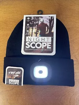 Night Scope Light-Up Black Beanie Unisex Adult One Size NEW • $11.99